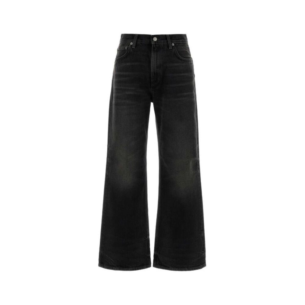 Haikure Women Black Denim Bethany Wide-Leg Jeans